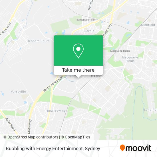 Bubbling with Energy Entertainment map