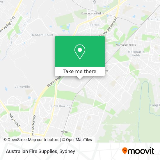 Australian Fire Supplies map