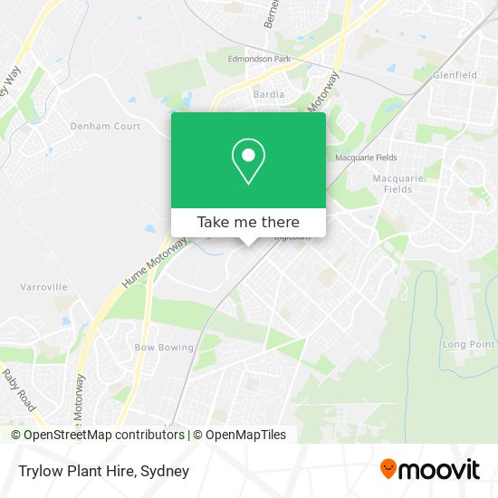 Trylow Plant Hire map