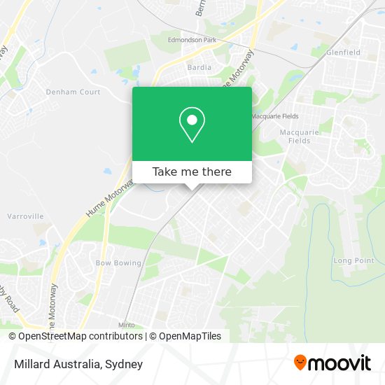 Millard Australia map