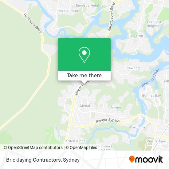 Bricklaying Contractors map