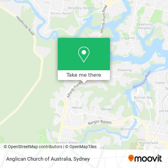 Anglican Church of Australia map