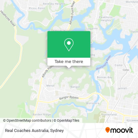 Real Coaches Australia map