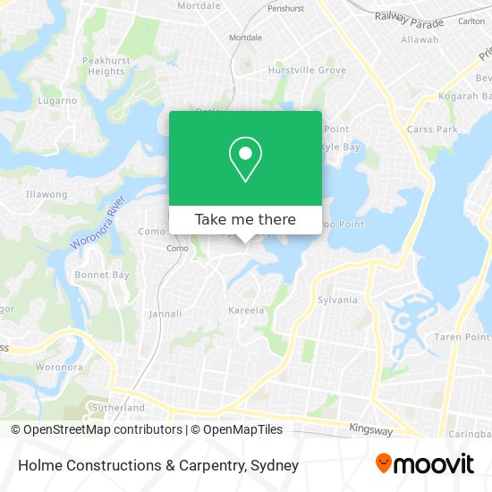 Mapa Holme Constructions & Carpentry