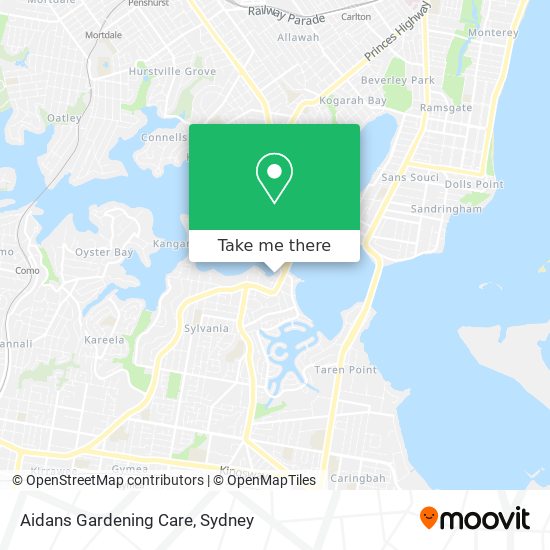 Aidans Gardening Care map