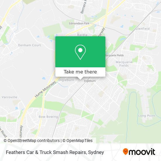 Feathers Car & Truck Smash Repairs map