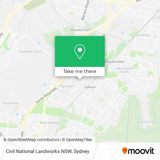 Civil National Landworks NSW map