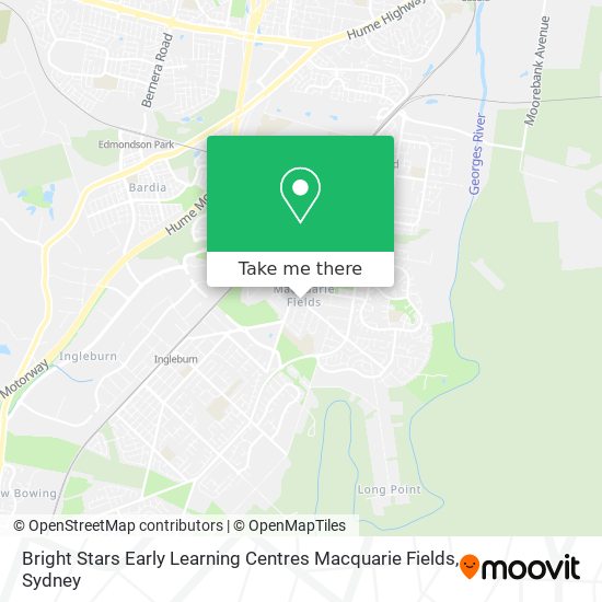 Bright Stars Early Learning Centres Macquarie Fields map