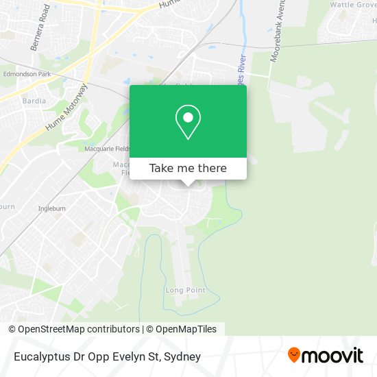 Mapa Eucalyptus Dr Opp Evelyn St