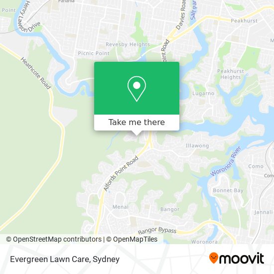 Evergreen Lawn Care map
