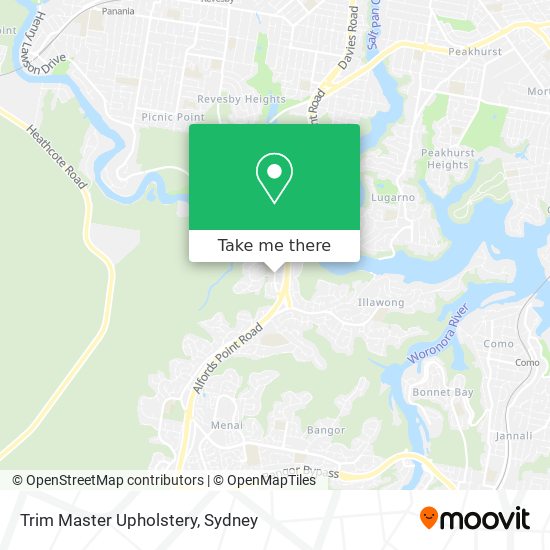 Trim Master Upholstery map