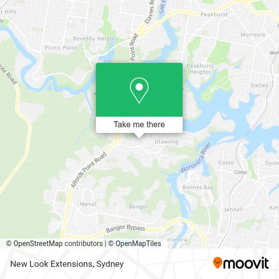 New Look Extensions map