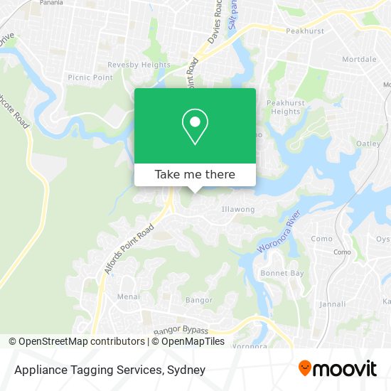 Appliance Tagging Services map