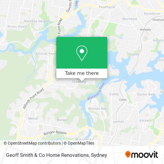 Geoff Smith & Co Home Renovations map