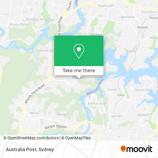 Australia Post map