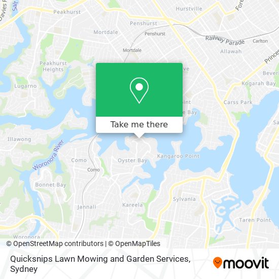 Mapa Quicksnips Lawn Mowing and Garden Services