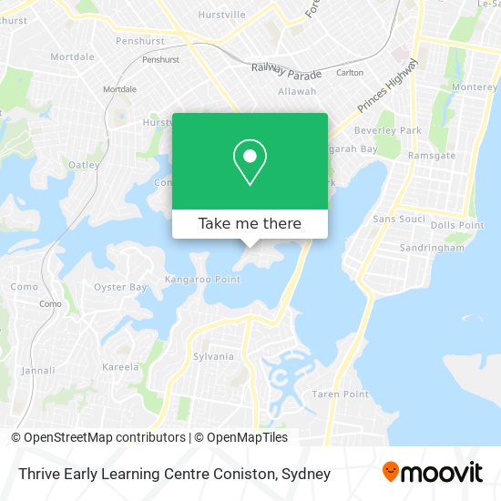 Thrive Early Learning Centre Coniston map