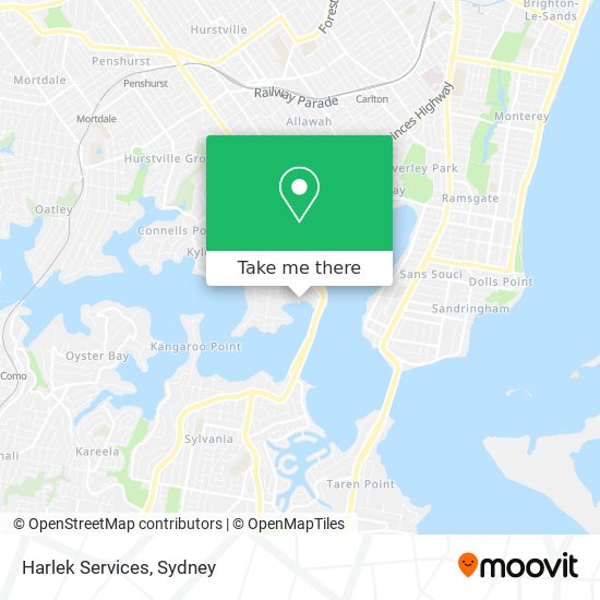 Harlek Services map