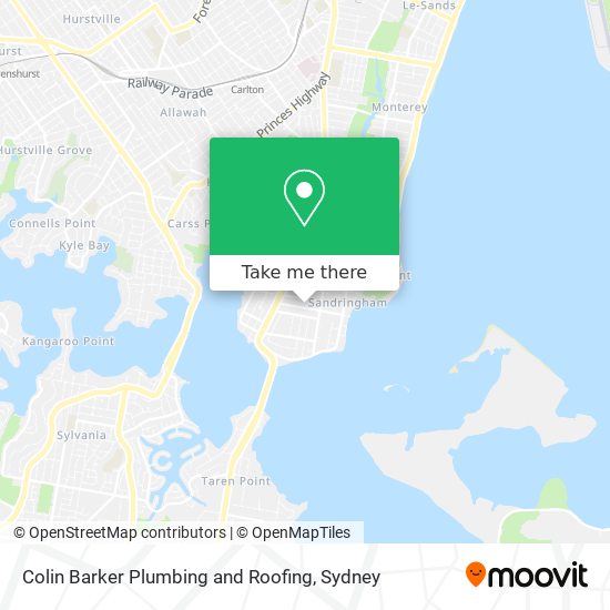Colin Barker Plumbing and Roofing map