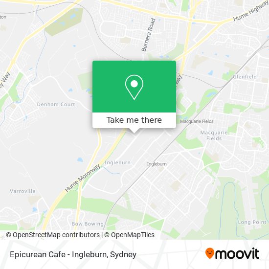 Epicurean Cafe - Ingleburn map
