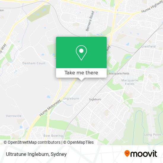 Mapa Ultratune Ingleburn