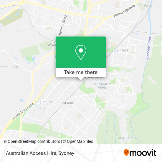 Australian Access Hire map