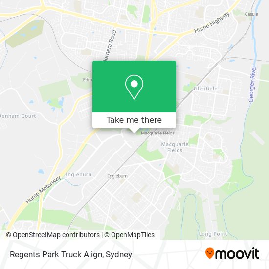 Mapa Regents Park Truck Align