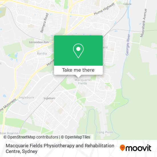 Mapa Macquarie Fields Physiotherapy and Rehabilitation Centre