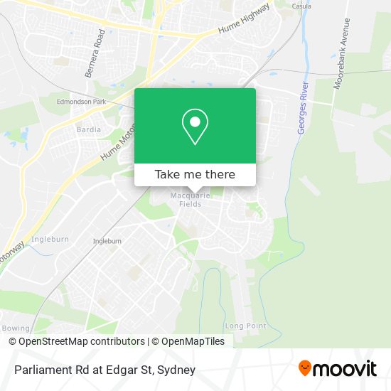 Parliament Rd at Edgar St map