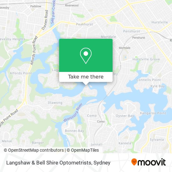 Langshaw & Bell Shire Optometrists map