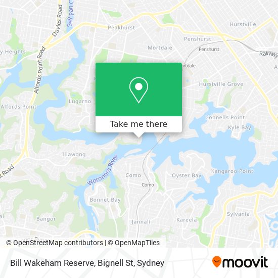 Bill Wakeham Reserve, Bignell St map