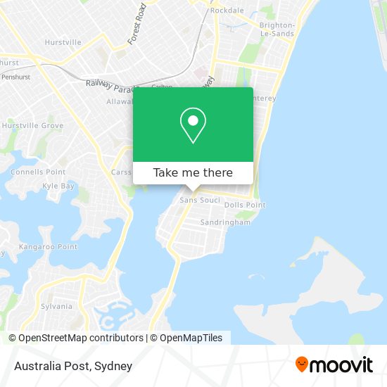 Australia Post map