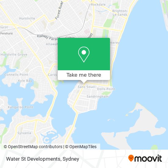 Water St Developments map