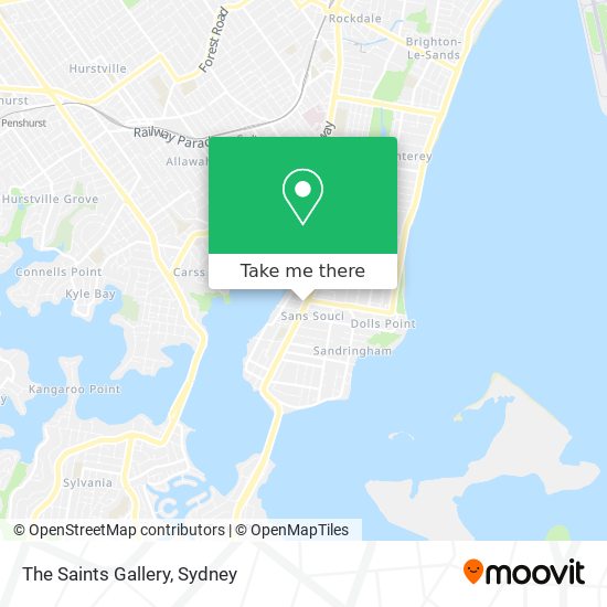 The Saints Gallery map