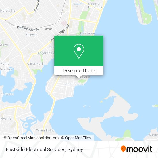 Mapa Eastside Electrical Services