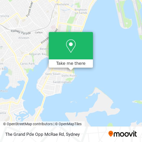 The Grand Pde Opp McRae Rd map