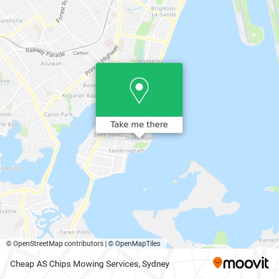 Mapa Cheap AS Chips Mowing Services