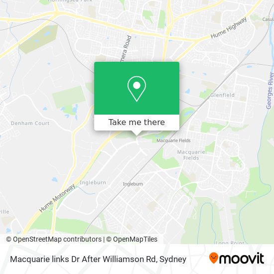 Macquarie links Dr After Williamson Rd map