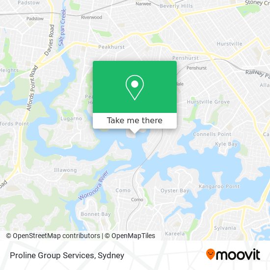 Proline Group Services map