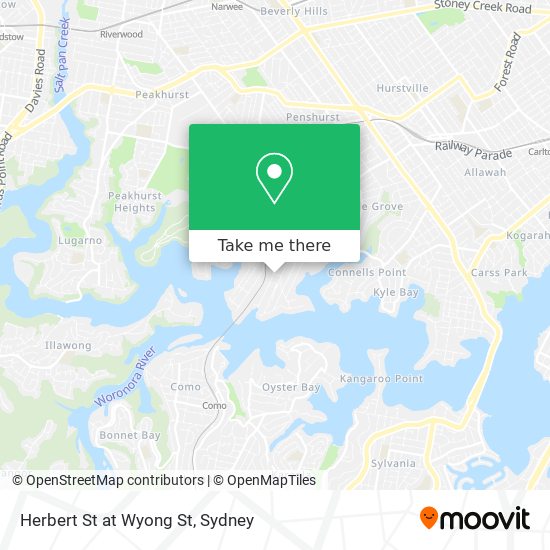 Herbert St at Wyong St map