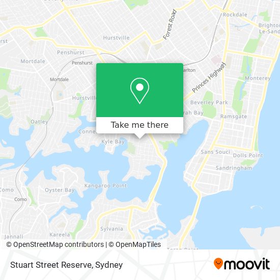 Mapa Stuart Street Reserve