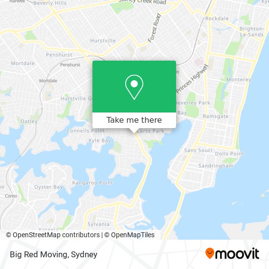 Big Red Moving map