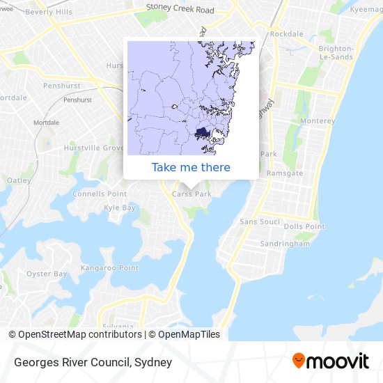 Georges River Council map