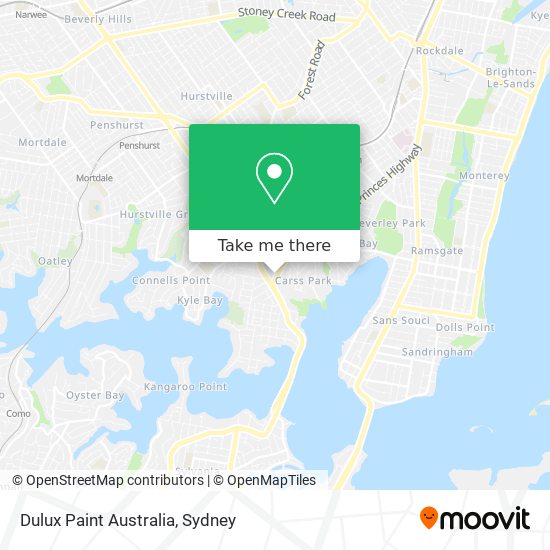 Mapa Dulux Paint Australia