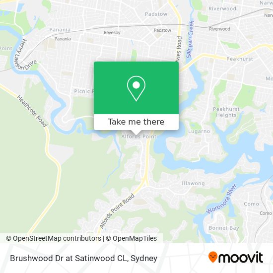 Brushwood Dr at Satinwood CL map