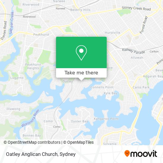 Mapa Oatley Anglican Church