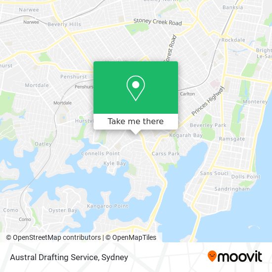Austral Drafting Service map