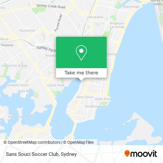 Sans Souci Soccer Club map