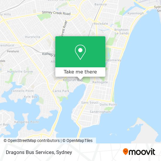 Dragons Bus Services map