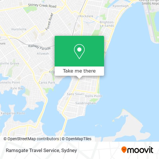 Ramsgate Travel Service map